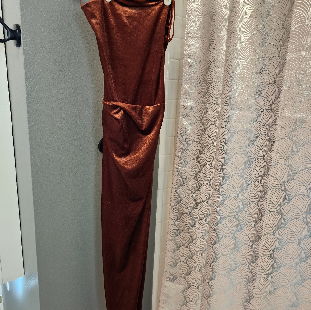 Formal Copper Color Small Dress - Picture 4 of 5